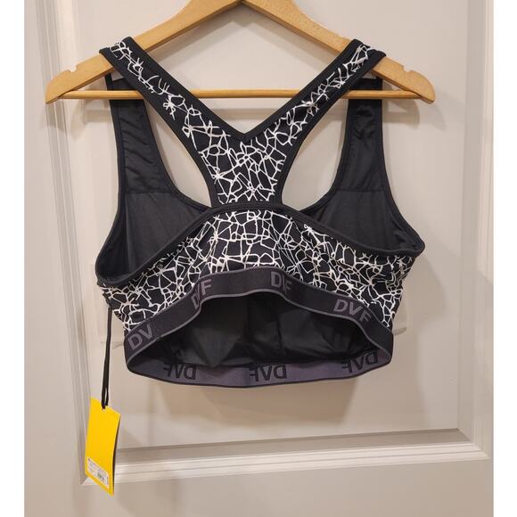 DVF Black and White Sports Bra - Picture 4 of 7